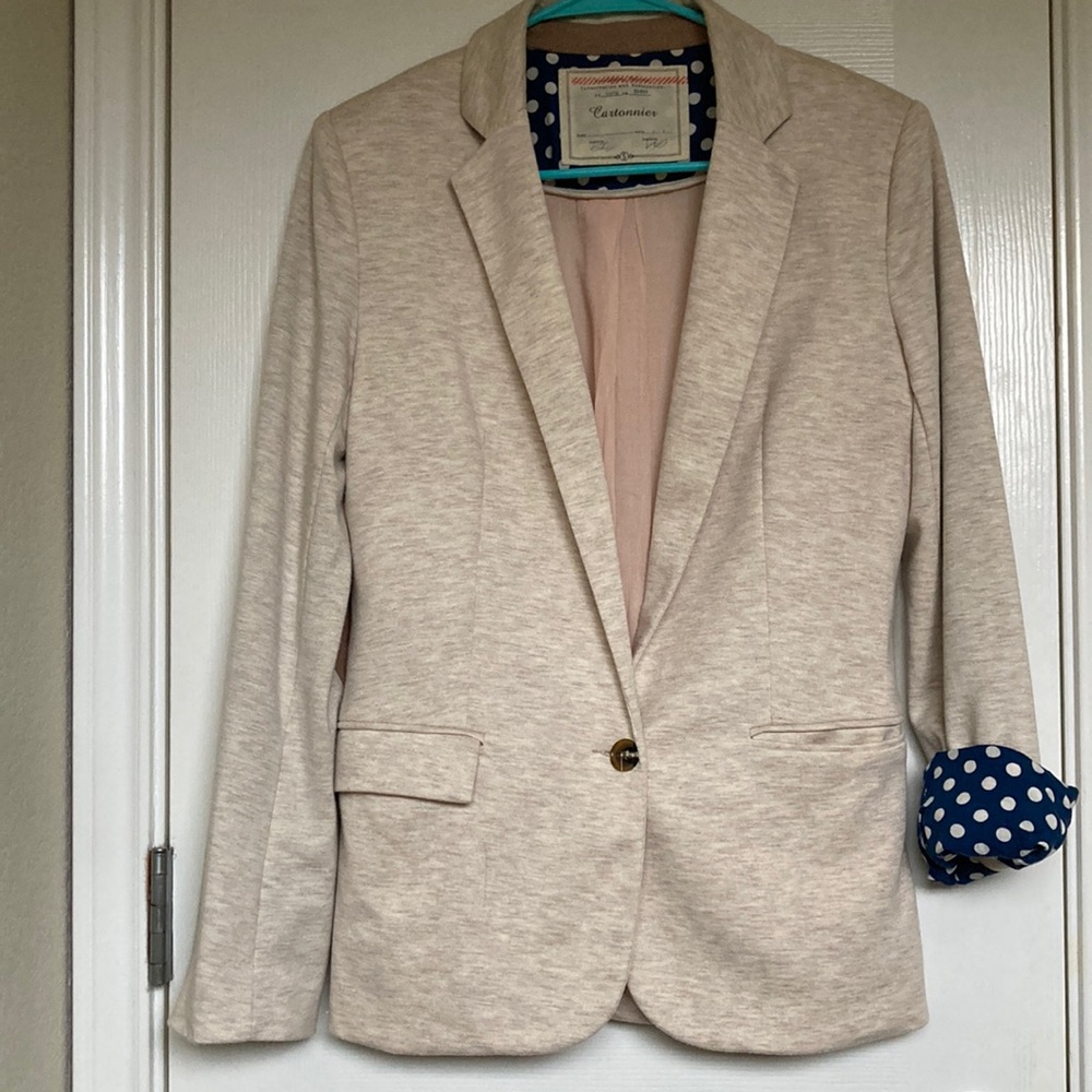 Vintage twee Anthropologie blazer by Cartonnier S
